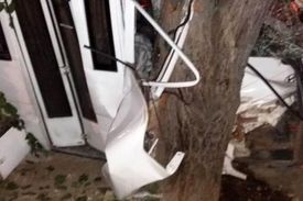 واژگون شدن یک اتوبوس در اتوبان کرج-قزوین