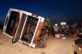 حادثه اتوبوسی با ۲۵ مصدوم در قم