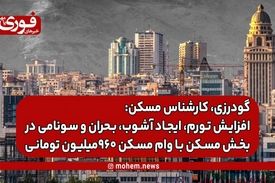 گودرزی، کارشناس مسکن: افزایش تورم، ایجاد آشوب، بحران و سونامی در بخش مسکن با وام‌ مسکن ۹۶۰میلیون تومانی