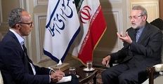 دفاع لاریجانی از برجام/ به چالش کشیدن خبرنگار آمریکایی درباره مذاکره