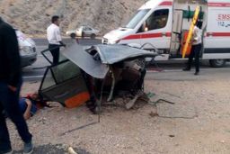 نصف شدن پراید در تصادف با زانتیا و نجات معجزه آسای سرنشینان