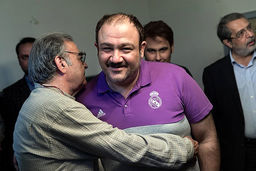 مهران غفوریان و امیر نوری در هیات مداح معروف/ عکس