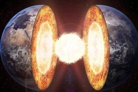 بارش برف در هسته سوزان کره زمین