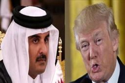 تماس تلفنی امیر قطر با ترامپ درباره اوضاع منطقه